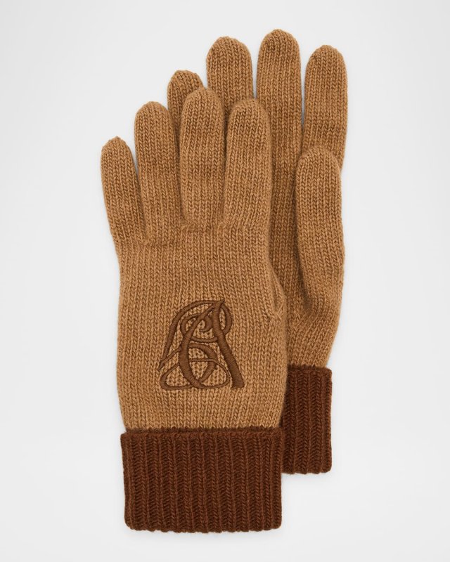 VG Embroidered Knit Gloves